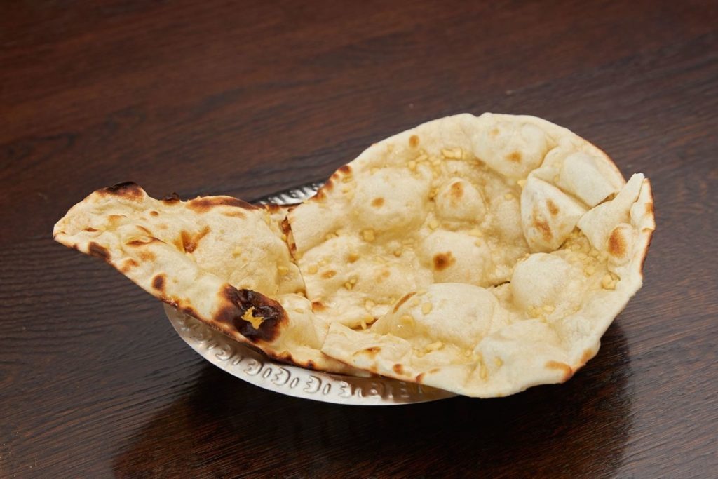 Freshly baked naan